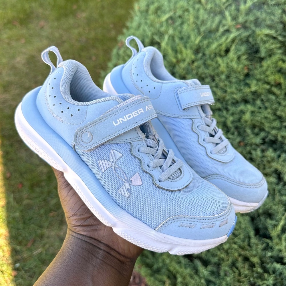 Under Armour Assert 10 Little Kids Athletic Sneakers Size 1Y Light Blue